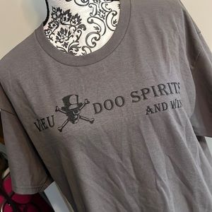 Vieux Doo Spirits & Wine Gray Tee Shirt #445